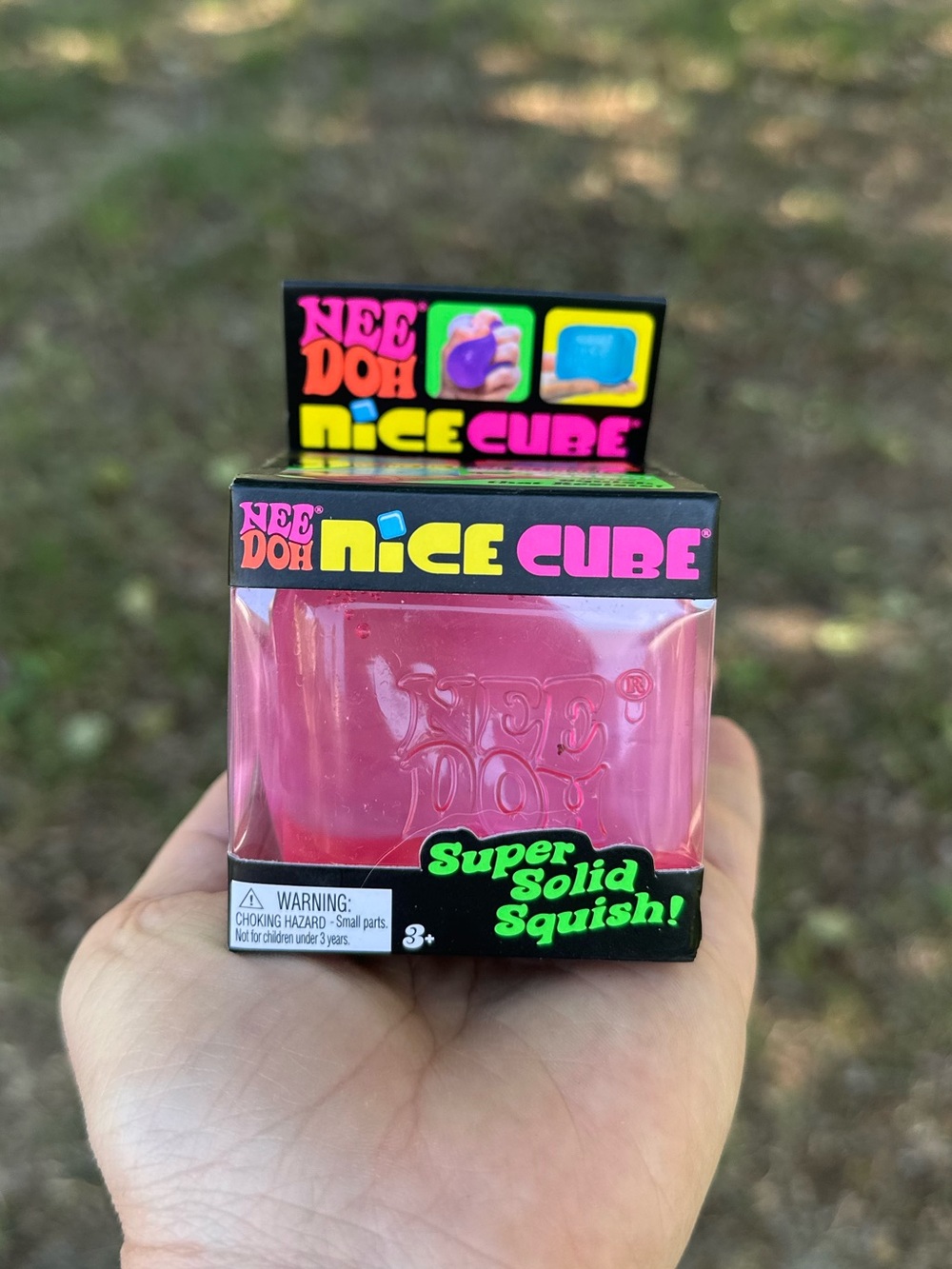 NEW NeeDoh Nice Cube PINK Super Solid Squish Nee Doh Fidget Toy Viral Tiktok